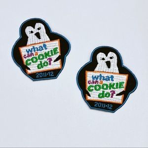2 New Girl Scouts iron on patches